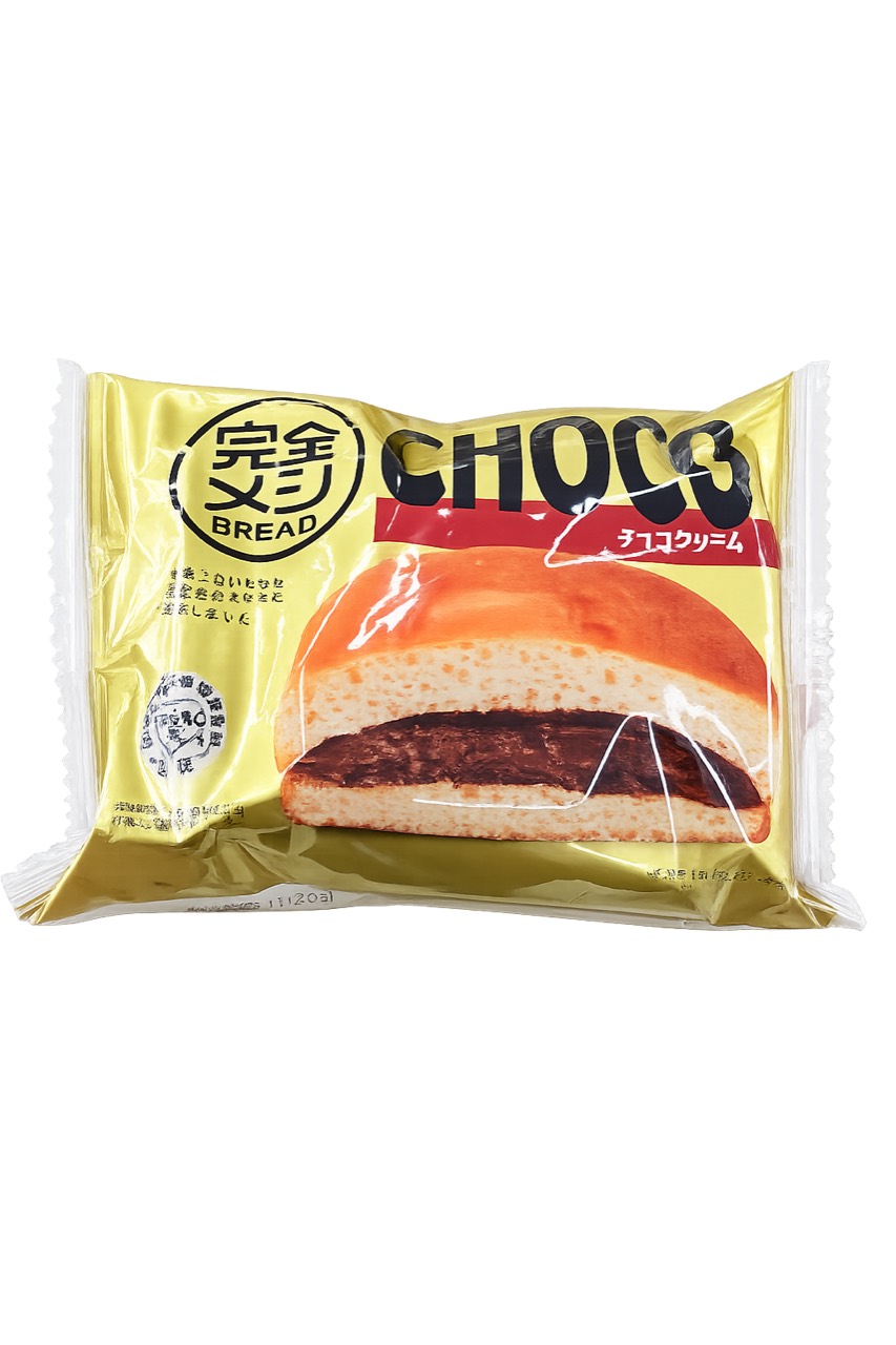 完全メシブレッド チョコクリームのパッケージ表面