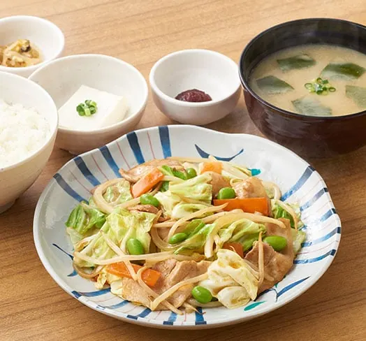 肉野菜炒め定食