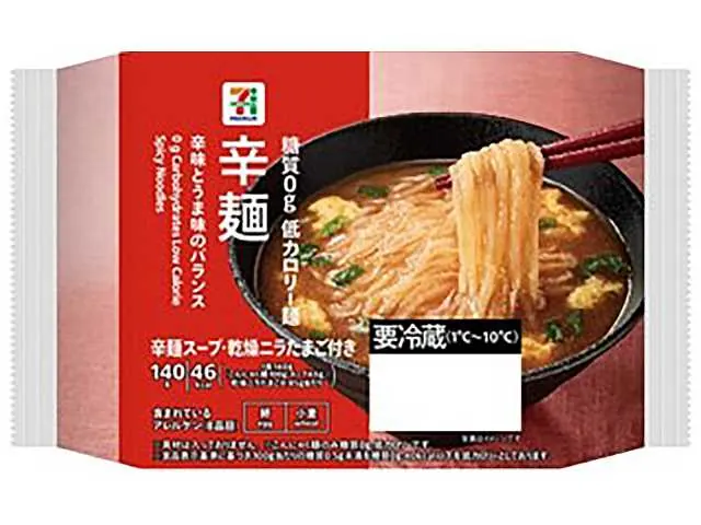 ７Ｐ糖質０ｇ低カロリー麺　辛麺スープ付き